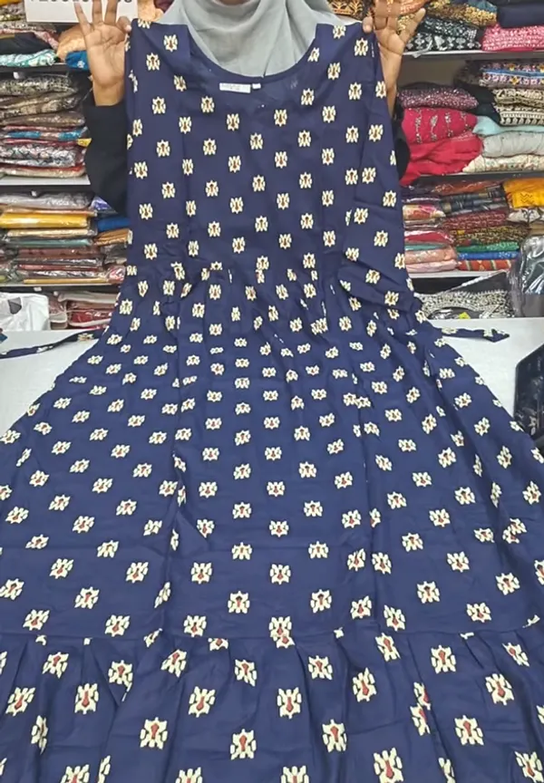 Premium Rayon Full Length Maxi Gown | MG109